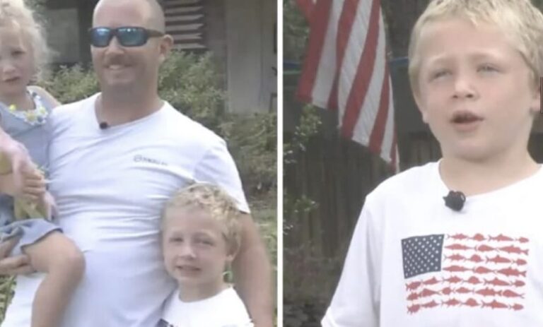 7-year-old swims for an hour to get help for dad and sister stranded in river
