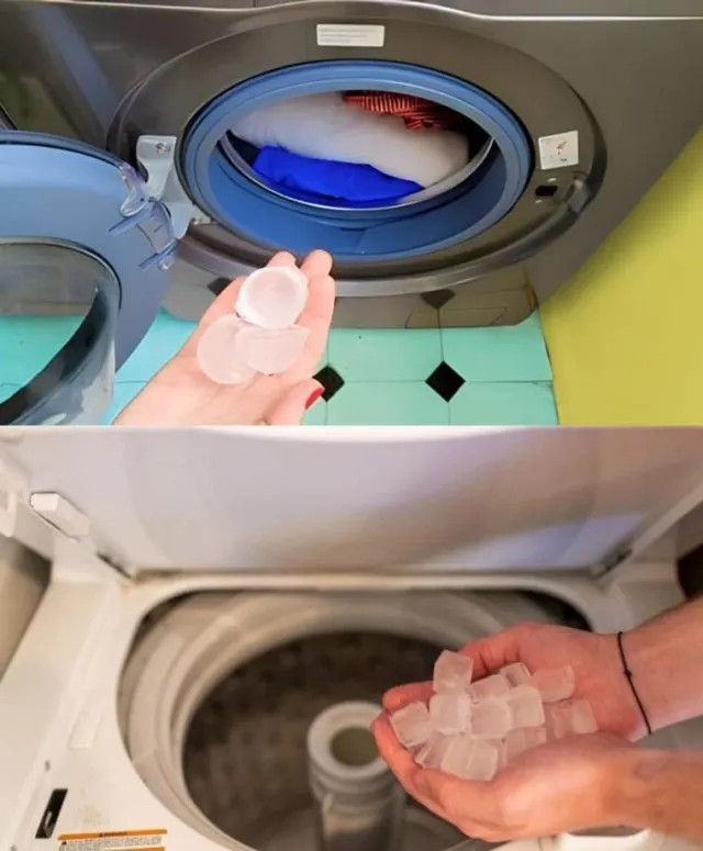 Drop 3 ice cubes into the washing machine: You Can’t Imagine What Happens to Your Laundry