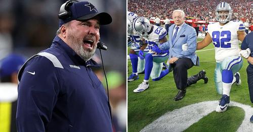 Dallas Cowboys Head Coach Mike McCarthy Suspends a Receiver On the Spot for Anthem Kneeling