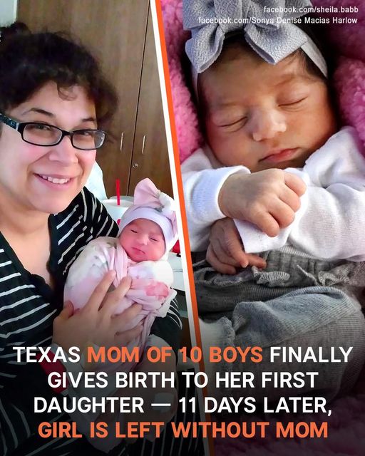 Texas Mom of 10 Boys Prays for a Baby Girl – Dies 11 Days after Giving Birth to Her First Daughter
