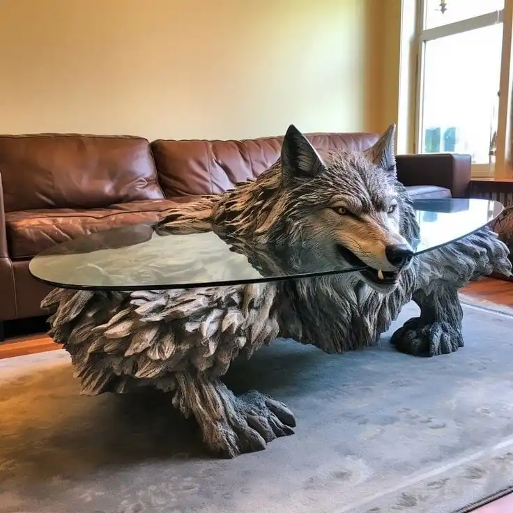 These Wooden Animal Coffee Tables Will Have You ‘Howling’ in Awe
