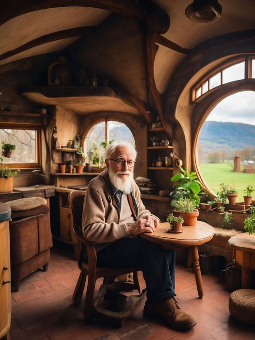 People laughed at the old man when he decided to do this!At 90, he built a Hobbit house where he can live in comfort