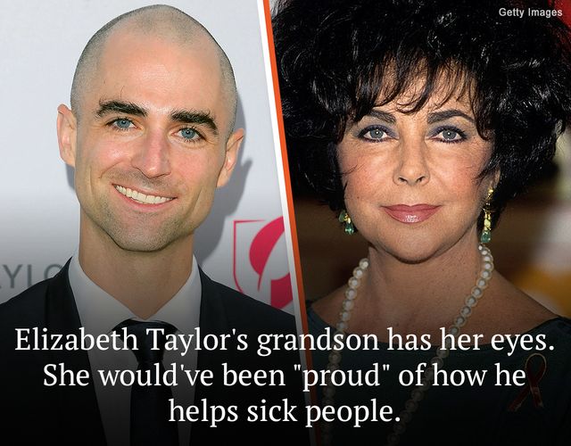 The wide-eyed grandson of Elizabeth Taylor is ‘honored’ and ‘happy’ to continue her heritage of serving the society.