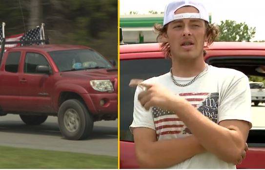 Patriotic High Schooler Chooses Homeschooling Over Removing Flag From His Truck
