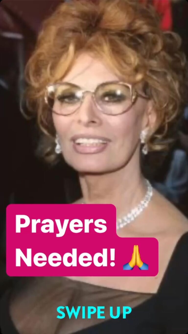 Sophia Loren Rushed To The Hospital, Prayers Needed