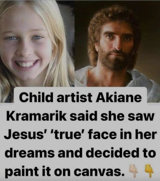 Masterful painting of Jesus by 8-year-old rescued from the shadows