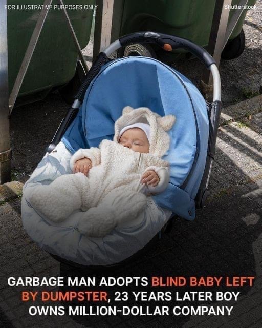Garbage Man Adopts Blind Baby Left by Dumpster, 23 Years Later Boy Owns Million-Dollar Company