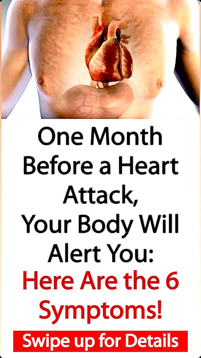 Pay attention to these 6 signs your body will give you one month before a heart attack!