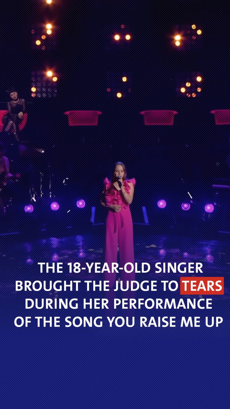 The 18-year-old singer brought the judge to tears during her performance of the song You Raise Me Up