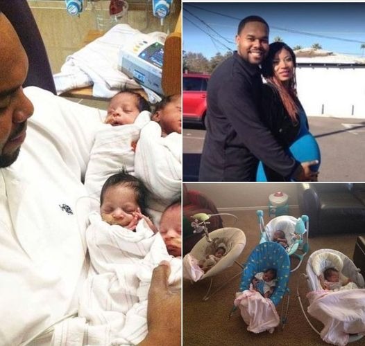 Emotional Pre-Birth Moment Takes a Drastic Turn: Husband Kisses Wife’s Head, Utters Five Words, Now a Single Father to Quadruplets
