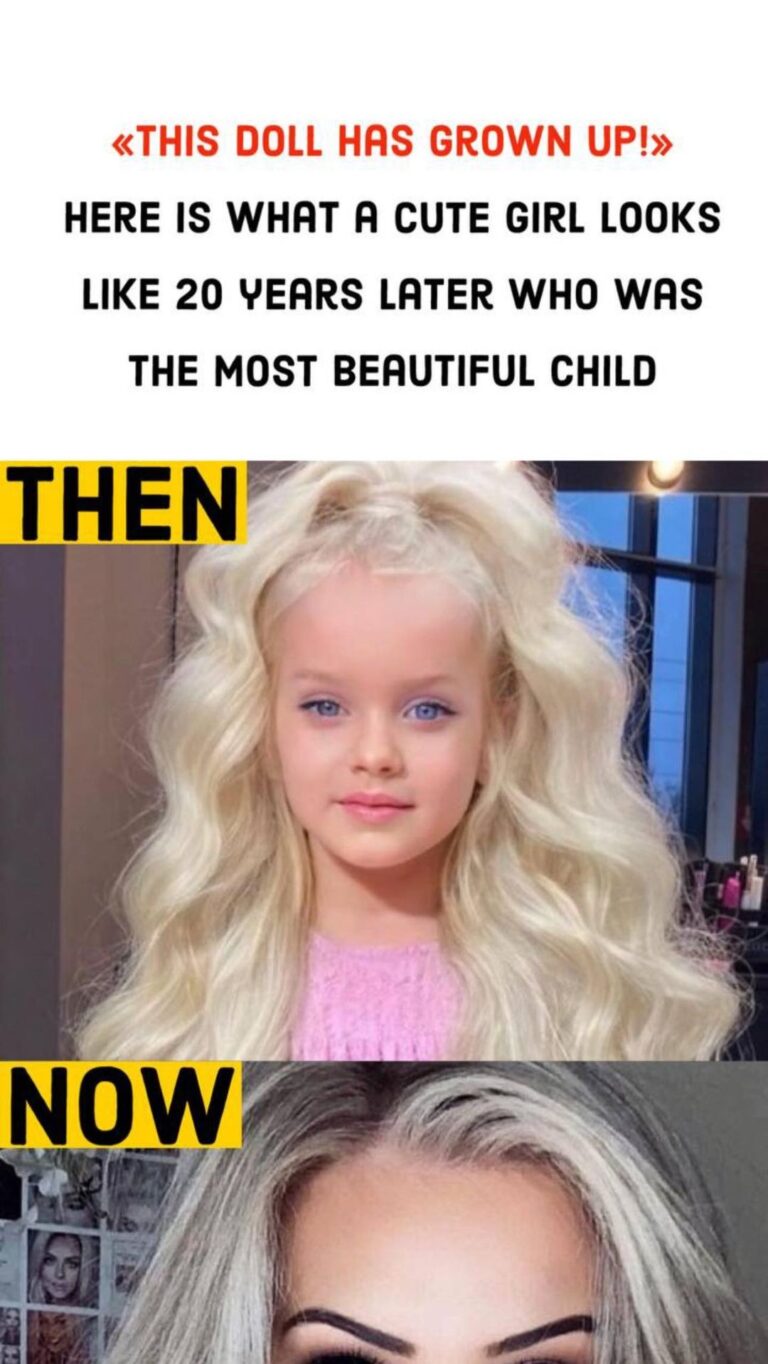 This doll has grown up! Here is what a cute girl looks like 20 years later who was the most beautiful child
