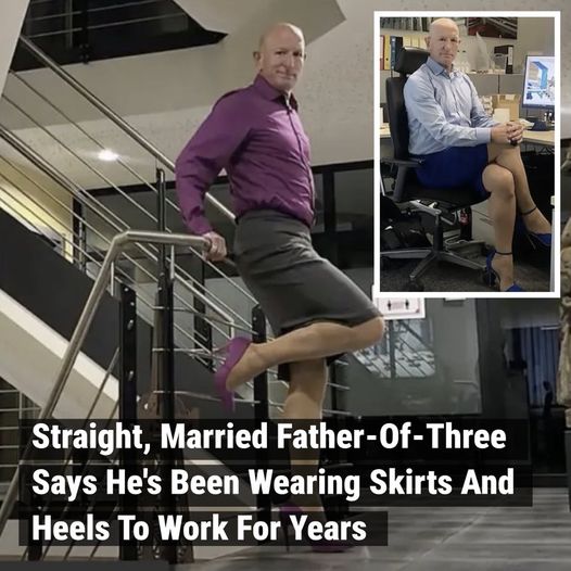 Straight, Married Father-Of-Three Says He’s Been Wearing Skirts And Heels To Work For Years