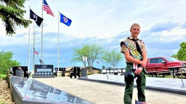 A 15-year-old decided his hometown needed a veterans memorial, so he raised $77K to build one