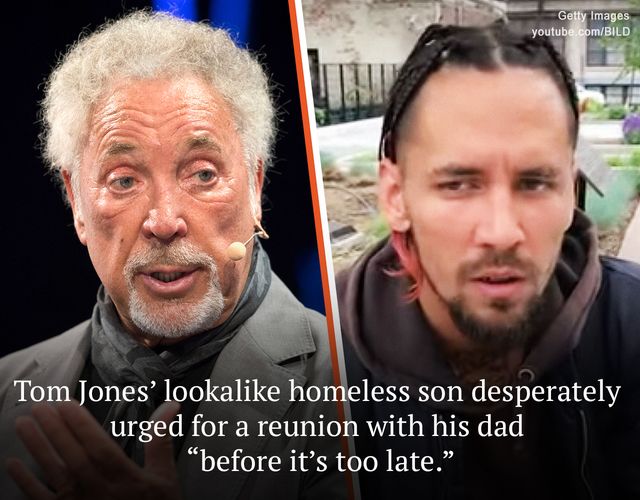 34-year-old Tom Jones’ second son Jonathan inherited his famous father’s voice and brooding looks. “Not having a father growing up was tough.