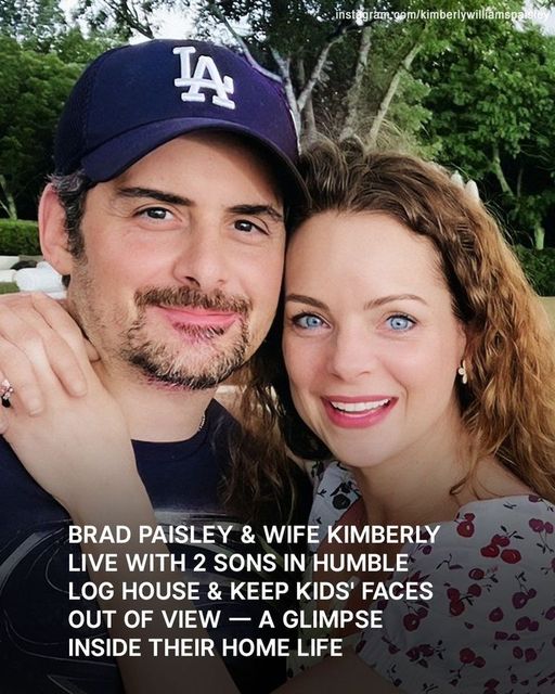 Brad Paisley & Kimberly Williams Privately Raise Their 2 Kids in Cozy Log House