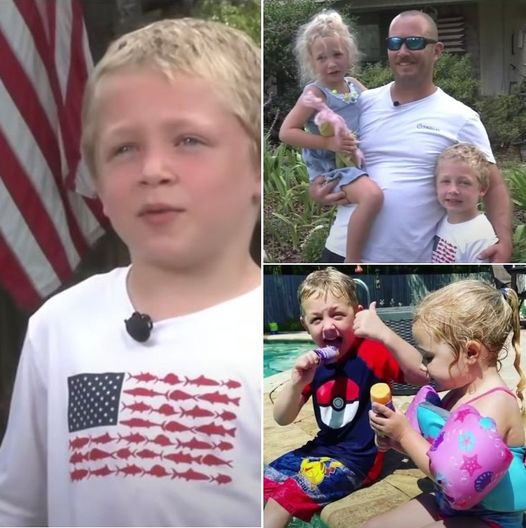 7-year-old swims for an hour to get help for dad and sister stranded in river