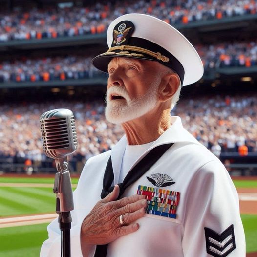 Navy Veteran Gerald Wilson Amazes Crowd with Soulful National Anthem