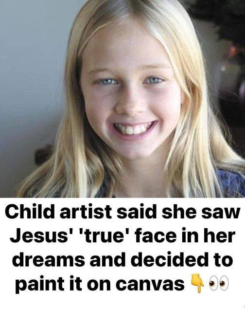 8-Year-Old Paints A Masterful Portrait Of Jesus, Claiming To Have Seen His True Face