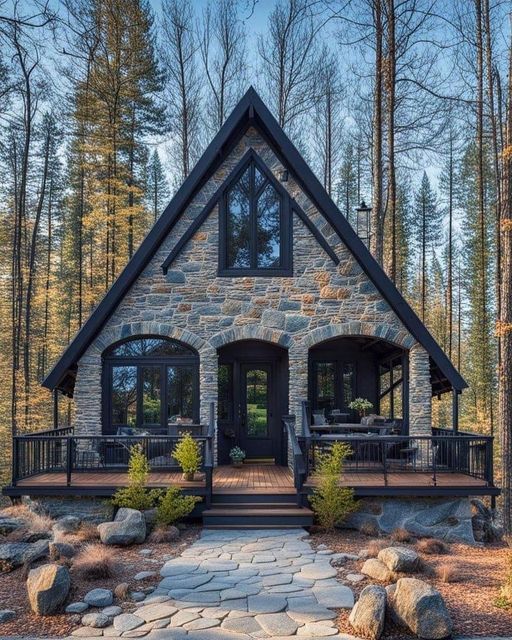 The Perfect Tiny Home A-Frame Cabin Design