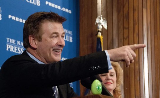 Alec Baldwin Recovers from Hip Surgery with a Cane