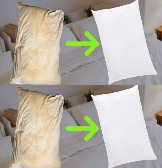 How to clean dirty bed pillows to leave them white and smelling sweet