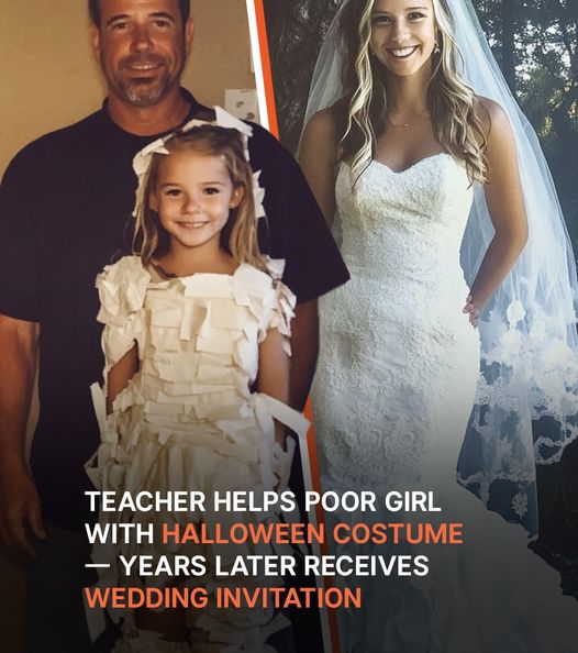 Teacher Helps Poor Girl with Halloween Costume, Years Later Walks Her Down Aisle as Dad — Story of the Day