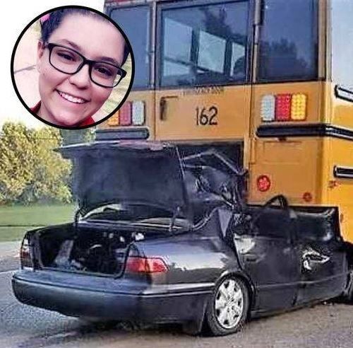 Teen Dies After Slamming Into School Bus, Then Police Find What Was In Her Hand..