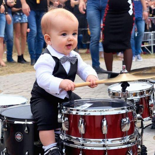 This is fantastic! Little 2-year-old virtuoso: how a child drummer excited the world music scene with his incredible talent