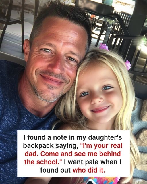 I Found a Note in My Daughter’s Backpack Saying, ‘I’m Your Real Dad, Come and See Me After School’ – I Went Pale When I Found Out Who Did It