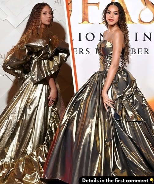 Blue Ivy, 12, is all grown up in ‘gilded and glamorous’ gown at ‘Mufasa’ premiere with mom Beyoncé