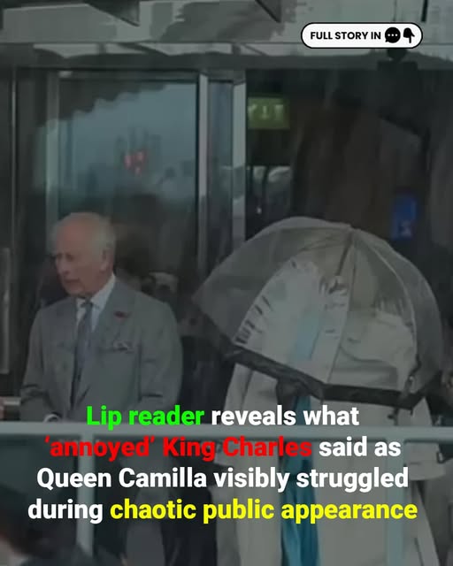 Lip reader discloses what ‘annoyed’ King Charles said as Queen Camilla visibly struggled during chaotic public appearance