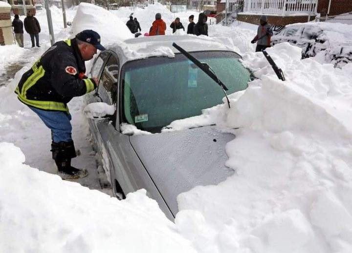 He Got Out Of The Car To Shovel Snow Off The Front Of The Vehicle And He Left His Wife And Two Children Inside