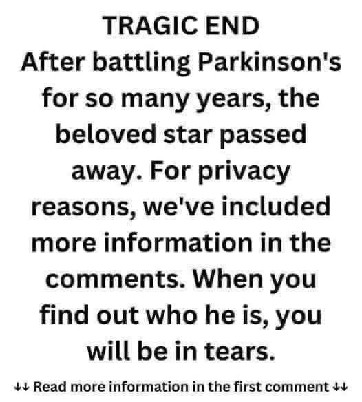 What a huge loss. we had to say goodbye to a legendary actor