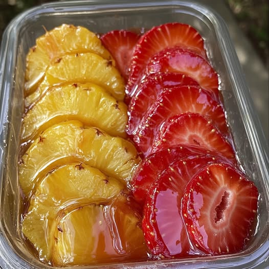 Homemade Strawberries and Pineapple Candy 🍓🍍