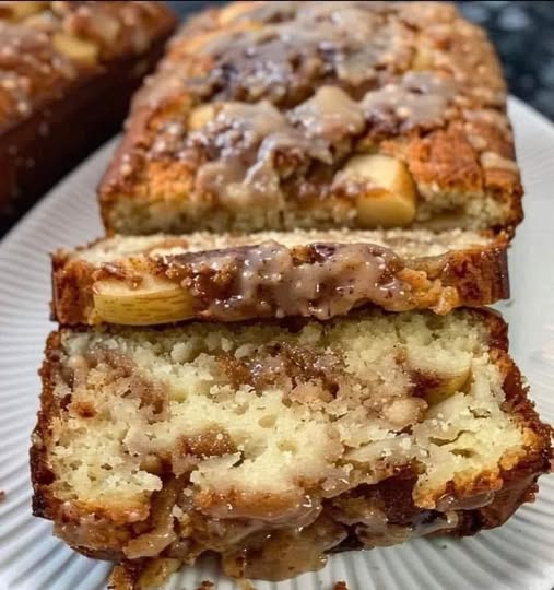 Cinnamon Swirl Apple Fritter Bread