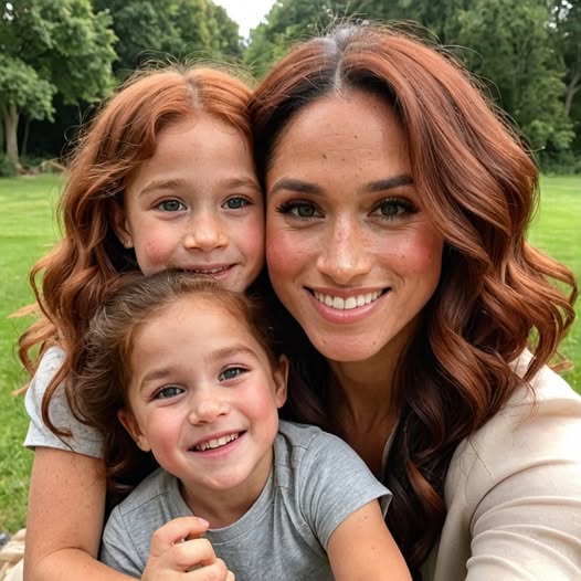 BREAKING NEWS: Meghan Markle has shared a photo for the first time of a walk in the garden with her daughter Lilibet. The sight of Lilibet’s curly red hair had the British reacting with excitement, saying, “Her real father must be…”