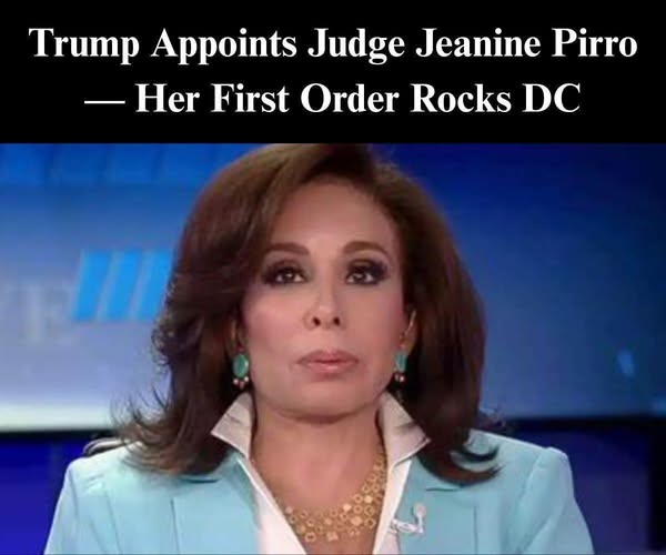 Trump Appoints Judge Jeanine Jeanine Pirro – Her First Order Rocks DC